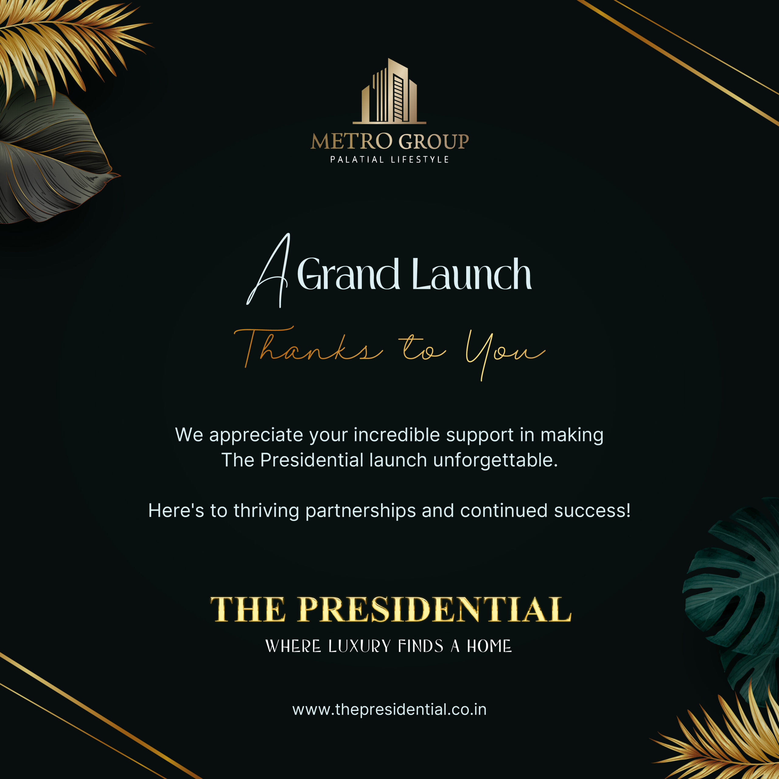 The Presidential_Thank You creative